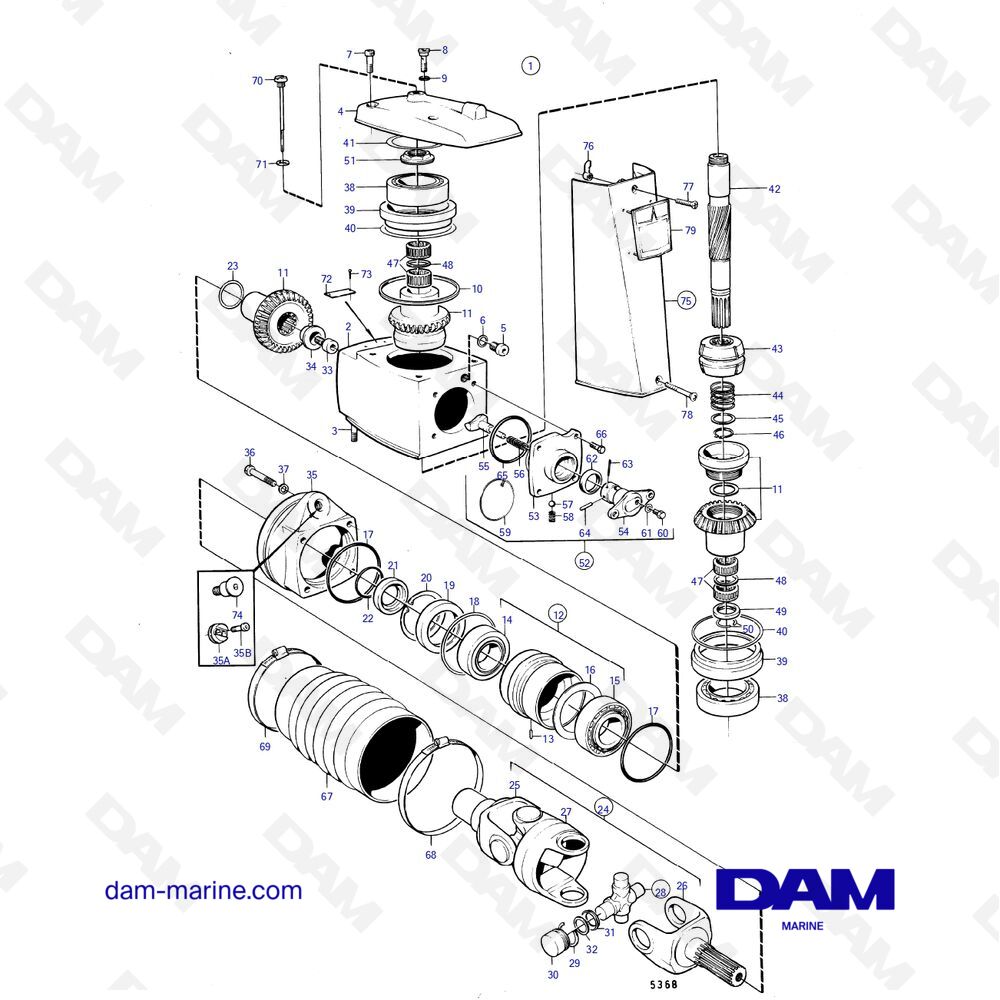 Parts And Exploded Views For Volvo Penta 270 Base